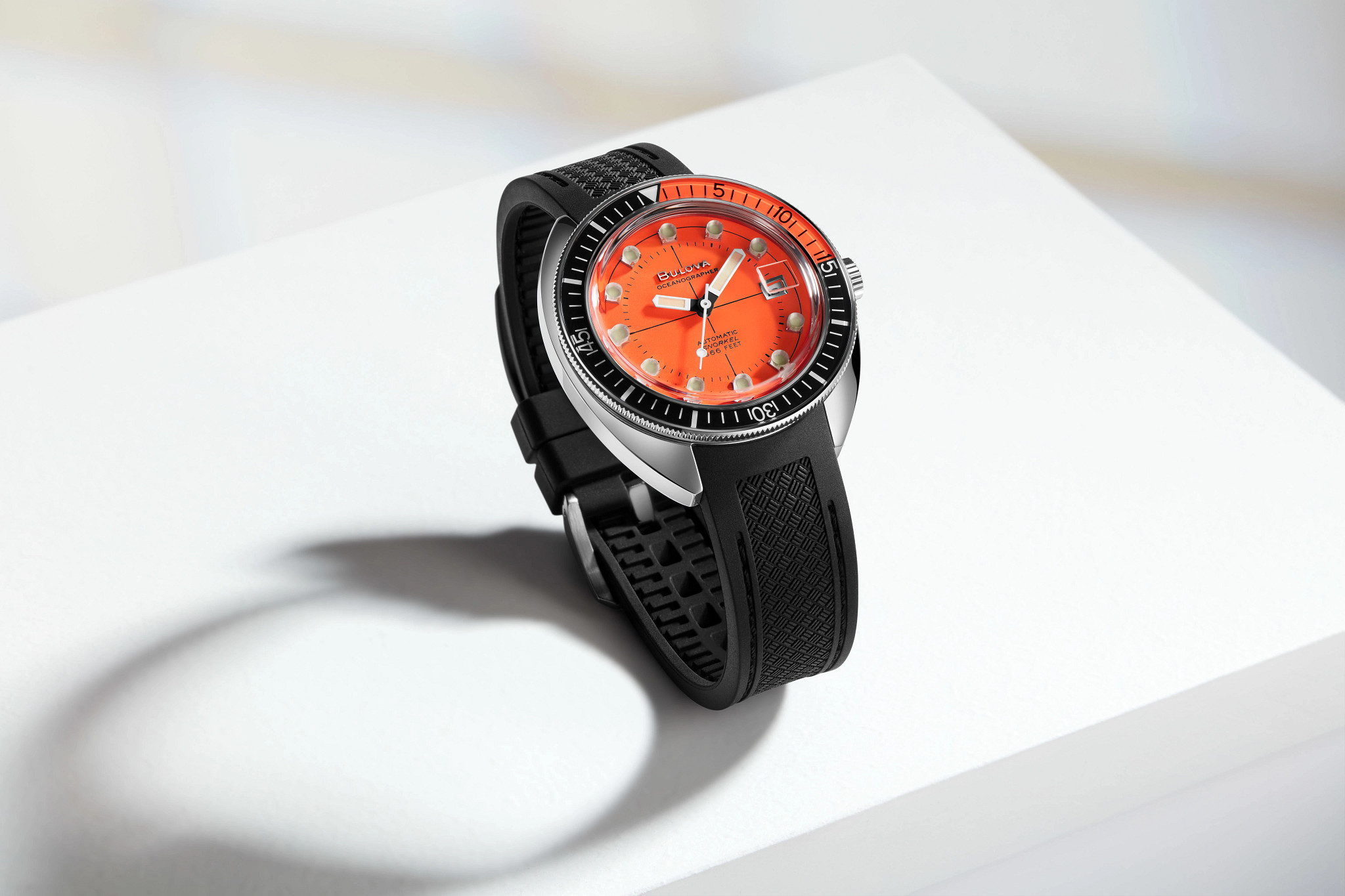 Orange Dial Polyurethane Strap Devil Diver 96B350 | Bulova